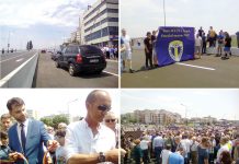 Pesediştii şi liberalii s-au bătut pe panglica inaugurării pasajului de la Gara de Vest