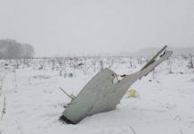 Un avion s-a prăbuşit în apropiere de Moscova