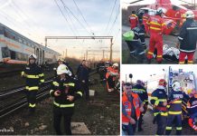 Tren de călători deraiat lângă Ploieşti