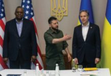 Întâlnire Zelenski – Blinken şi Austin în capitala Ucrainei