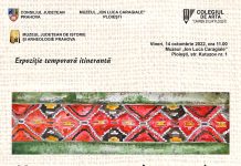 La Muzeul „I.L. Caragiale“ – expoziția „Țesătura tradițională, motiv și inspirație”