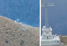 Teribiliști pe munte/ Un incendiu a fost provocat de un turist lângă Crucea Caraiman!