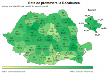 S-au afișat rezultatele examenului de Bacalaureat