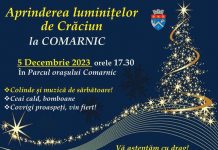 Se aprind luminițele de Crăciun la Comarnic!