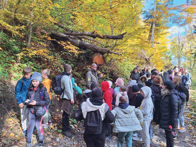 Lecție despre natură elevi Breaza