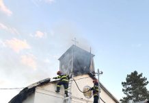 Biserica arsă din Poienarii Burchii, clădită în vremea lui Matei Basarab, distrusă de incendiu!