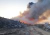 Pompierii prahoveni s-au luptat trei zile cu incendiul care a cuprins un depozit  de deșeuri din Ariceștii Rahtivani