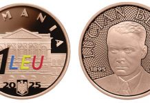 BNR va lansa astăzi prima monedă colorată din istoria României