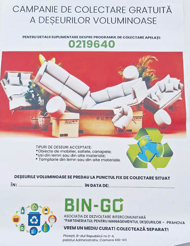 Campanie colectare deșeuri voluminoase_Blejoi
