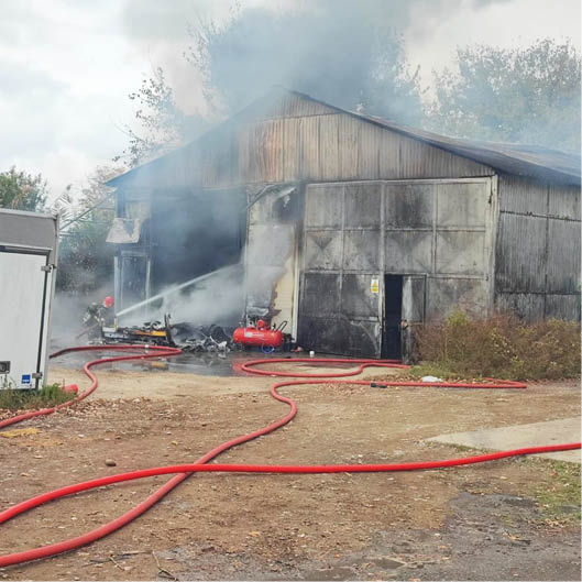 Incendiu la Albeşti Paleologu