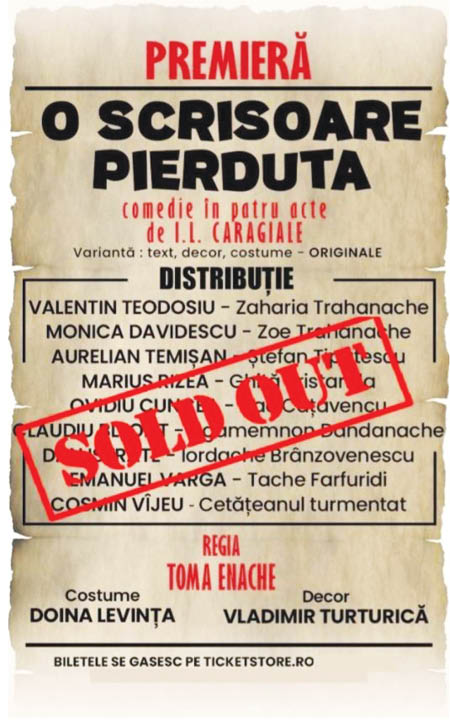 bilete spectacol_o scrisoare pierduta