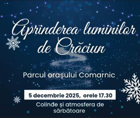 Comarnic _ aprindere luminițe de sărbători