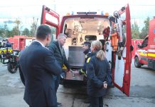 Comandantul Apărării Civile al Districtului Regaland din Regatul Norvegiei – în vizită la Şcoala de Pompieri Boldeşti