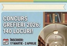 Pentru cei care își doresc o carieră în sistemul judiciar: 140 de posturi de grefier, scoase la concurs