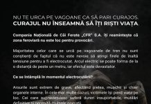 La nivel național, campanie care vizează prevenirea accidentelor și creșterea siguranței în zona infrastructurii feroviare